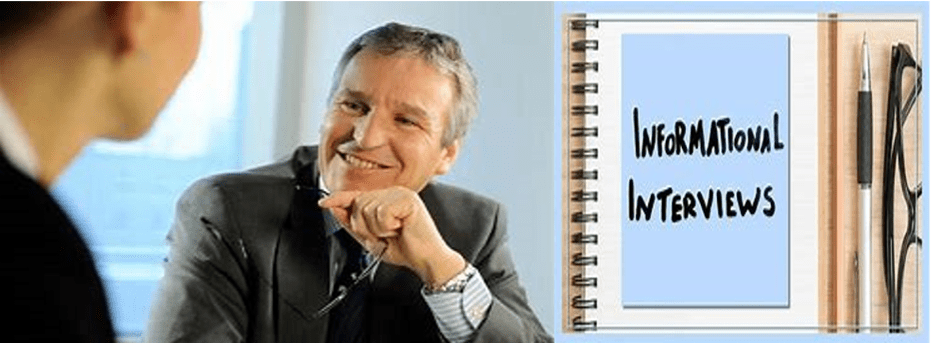 Informational interview success story with a business man smiling