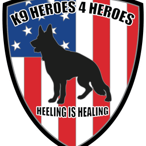K9 Heroes 4 Heroes Heeling is Healing logo